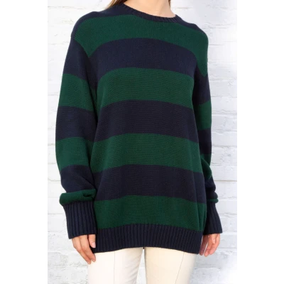 Brianna Cotton Thick Stripe Sweater