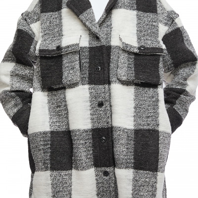 Womens Anine Bing Mave Check Wool Blend Jacket