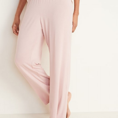 Straight Jersey-Knit Pajama Pants for Women