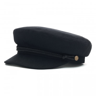 Womens Brixton Fiddler Fisherman Cap - Black