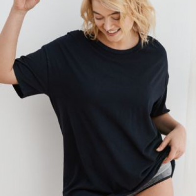 Aerie Boyfriend Distressed Oversized T-Shirt