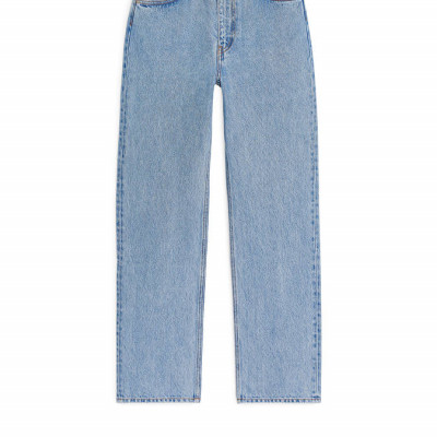 STRAIGHT CROPPED Jeans - Light Blue