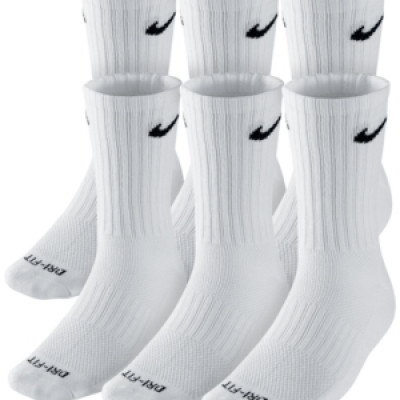 Nike Mens Socks, Dri Fit Crew 6 Pairs