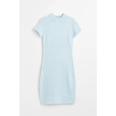 H & M - Knit Bodycon Dress - Blue