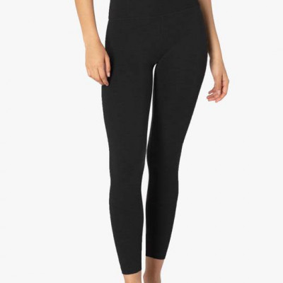 Heather Rib High Waisted Midi Legging