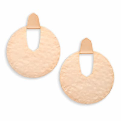 Diane Statement Earrings in Rose Gold