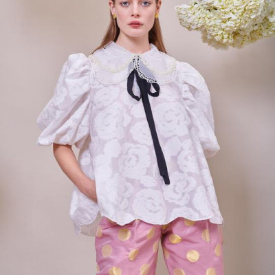 Dream Margaret Jacquard Oversized Top