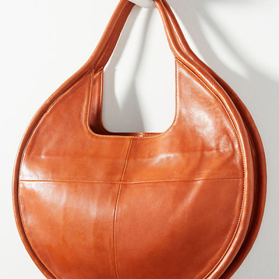 Julien Leather Tote Bag By Anthropologie in Brown