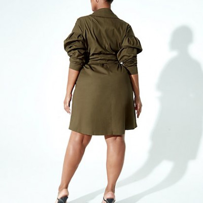 Sarah Belted Moto Dress