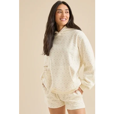 Petal Floral Fleece Hoodie