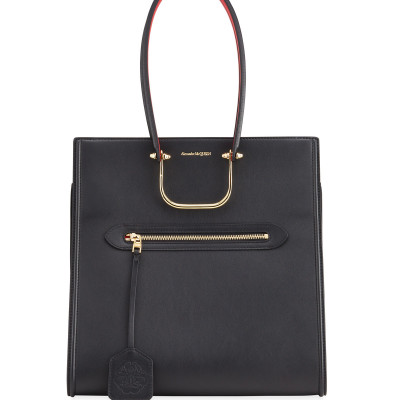 Story Bicolor Tall Top Handle Tote Bag
