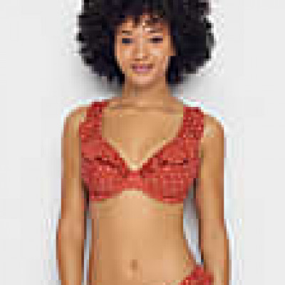 Jewel Cove Ruffled Bikini Top