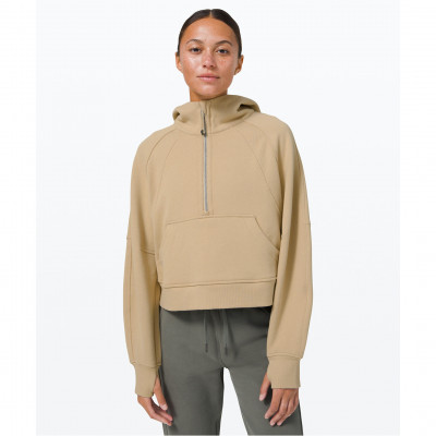 Scuba Oversized 1/2 Zip Hoodie - Trench