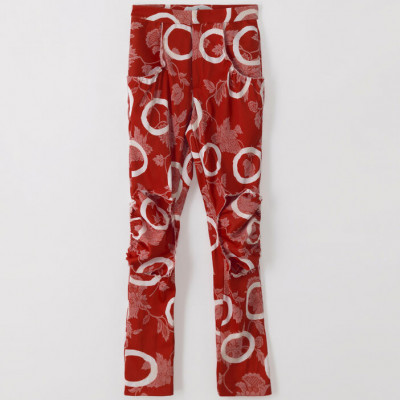 Cocoon Trousers Pinocchio Print Red