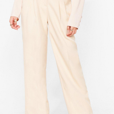 Straight Talkin' High-Waisted Tailored Pants
