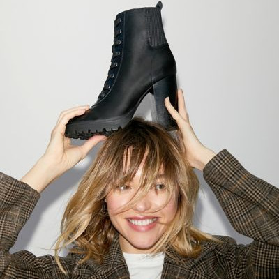 Steve Madden Latch Heeled Boot - Black 6.5 at Urban Outfitters