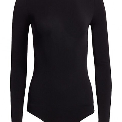Wolford Womens Wildlife Chicago Bodysuit - Black -