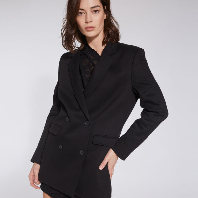 Litta Double-Breasted Blazer Jacket