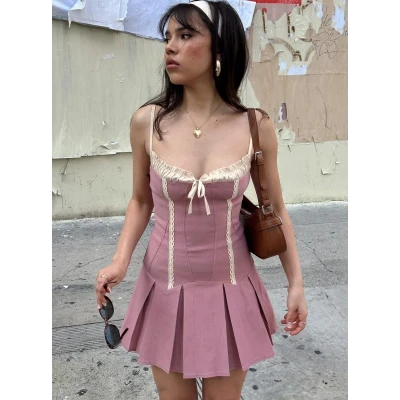 Shirina Mini Dress Dusty Pink