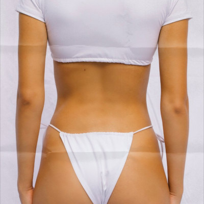 'Tennis Whites' Bikini Bottom