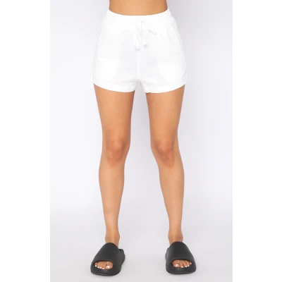 Without A Word Shorts White