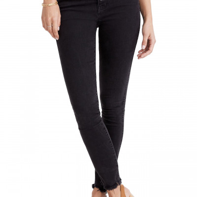 Womens Madewell 10-Inch High Waist Skinny Jeans Button-Through Edition