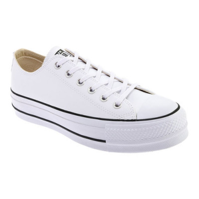 Womens Converse Chuck Taylor All Star Lift Platform Sneaker, Size: 10 M, White/Black/White Leather