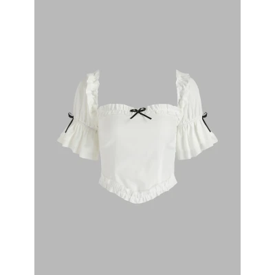 Puff Shoulder Blouse - Cider