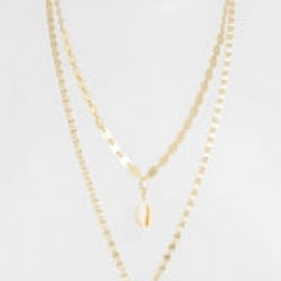 Womens Ettika Set Of 2 Shell Pendant Necklaces