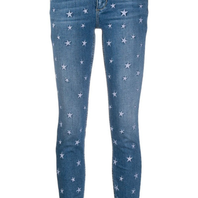 Star Embroidered Jeans
