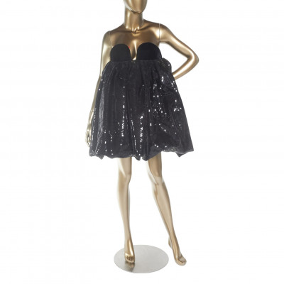 Strapless Sequin Dress
