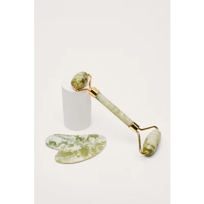 Womens Perfect Duo Jade Roller and Gua Sha Set - Green - ONE