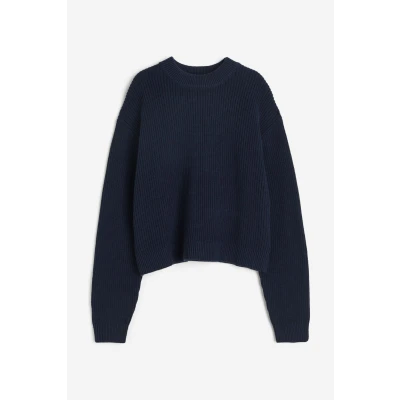 H & M - Rib-knit Sweater - Blue
