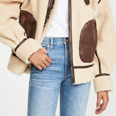 Tan Moto Bomber Jacket
