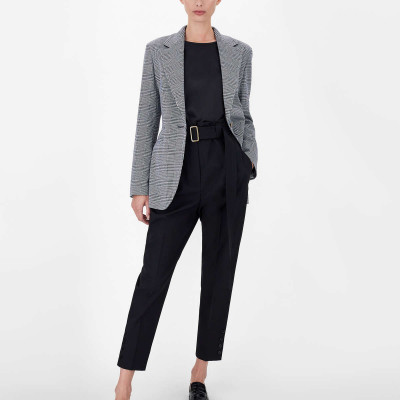 Cotton And Viscose Jersey Jacquard Blazer