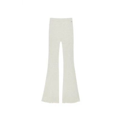 Beige flare pants