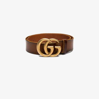 Gucci Leather belt with Double G buckle