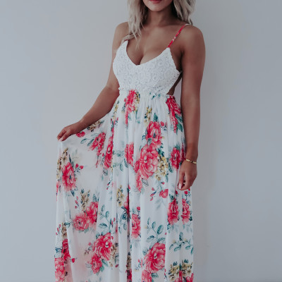 Blow You Away Maxi: White/Multi