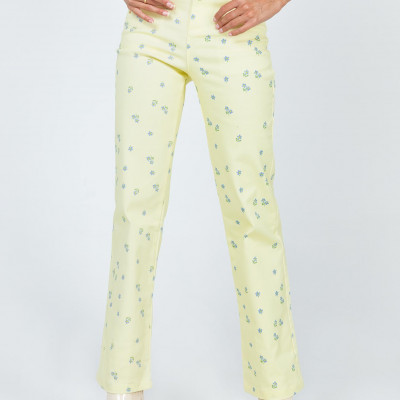 Ivy Floral Straight Leg Jeans