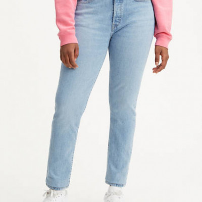 Levis 501 Stretch Skinny Womens Jeans 24x30