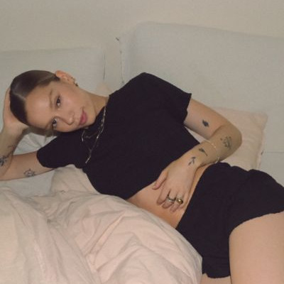 Out From Under Clara Cropped Top - Black L at Urban Outfitters