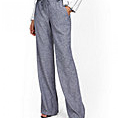 Linen Wide-Leg Pant