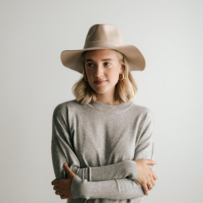 Hannah Floppy Fedora - Cream