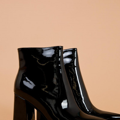Therapy Black Patent Alloy Boots