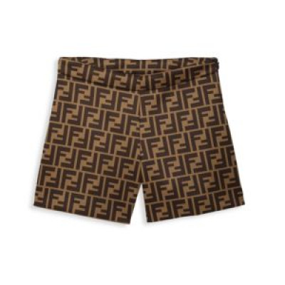 Little Girls & Girls Allover Logo Shorts