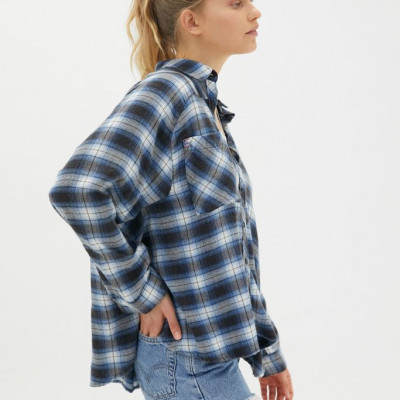 BDG Lachlan Flannel Button-Down Shirt