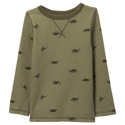 Joe Fresh | Printed Thermal Knit Long Sleeve Top (Toddler & Little Boys) | Nordstrom Rack