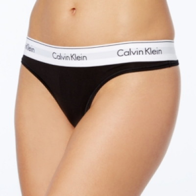 Calvin Klein Womens Modern Cotton Thong Underwear F3786