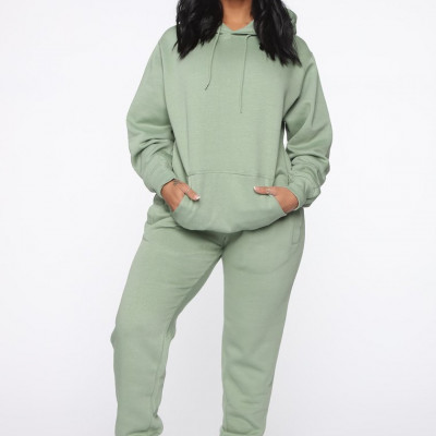 Stole Your Boyfriend's Oversized Hoodie - Sage