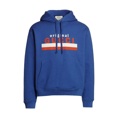 Gucci Mens Original Gucci Print Sweatshirt - Bluette -